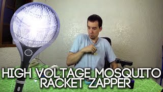 High Voltage from Mosquito Racket Zapper