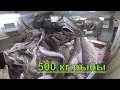 Обработка рыбы в море / хороший улов / 500кг рыбы