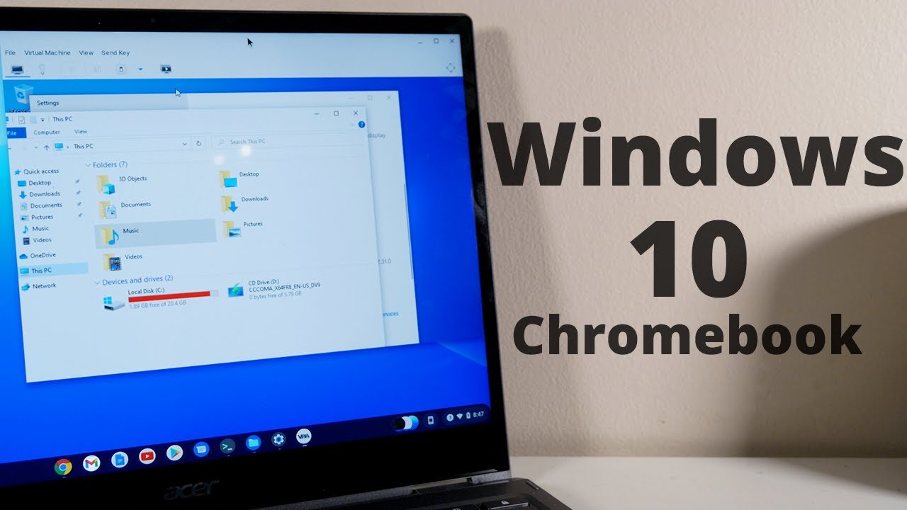 can i download windows to a chromebook