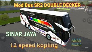 Livery Sinar Jaya - Mod Bus SR2 DOUBLE DECKER screenshot 5