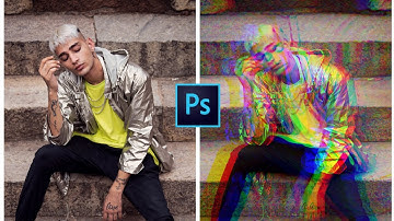 How to Create TWO RGB SPLIT/GLITCH EFFECTS in Photoshop CC -vamshieditz-