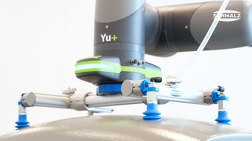 Greiferbaukasten PXT an Yuanda Roboter zur flexiblen Handhabung diverser Werkstücke