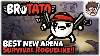 THE NEW BEST ARENA SURVIVAL ROGUELIKE!! | Let's Try: Brotato