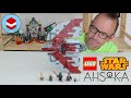 LEGO Star Wars 75362 Ahsoka Tano&#39;s T-6 Jedi Shuttle Speed Build Review