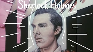 РИСУЮ/ШЕРЛОК ХОЛМС/draw Sherlock Holmes/Бенедикт Камбербэтч/Benedict Cumberbatch