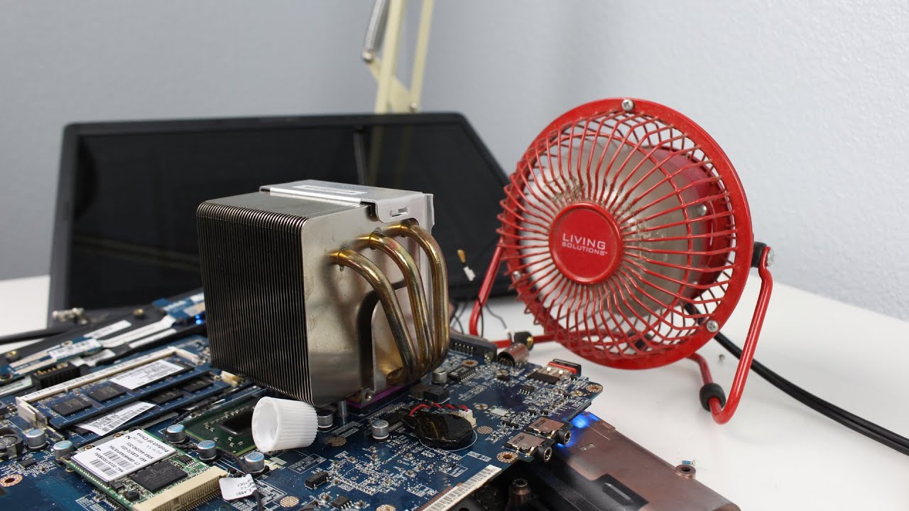 desktop CPU cooler on a laptop 