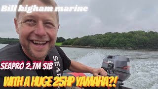 Will i break my little seapro 2.7m SIB with this HUGE 25hp Yamaha?!?!
