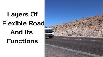 flexible pavement ||Layers of Bitumen Road Surface || Cross-section of flexible road layers