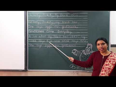 ENGLISH RHYME- HICKETY PICKETY MY BLACK HEN