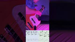 them changes- bass cover with tab notation  #bass #funk  #guitarcover #guitar #bassist  #fyy