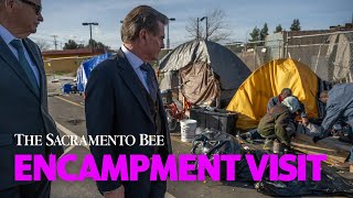 Running for Senate: Baseball Legend Steve Garvey Visits Sacramento Homeless Encampment