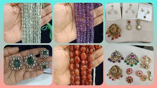 ROSE QUARTZ /PERIDOT /SILVER / 9381896129//#divya#beads#customization#silvet#semiprecious#dej