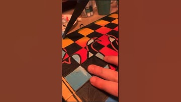 Customising a Chessboard with @LolliArt Part2💦💦💦#shorts #shortsfeed #water #chess