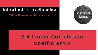 2 4 Linear Correlation Coefficient