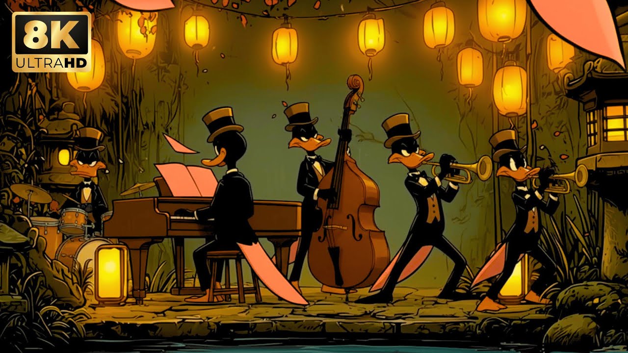 Rainy Café Noir — Soft Swing Rhodes, Brushed Drums | Productive Work & Study Flow 2025