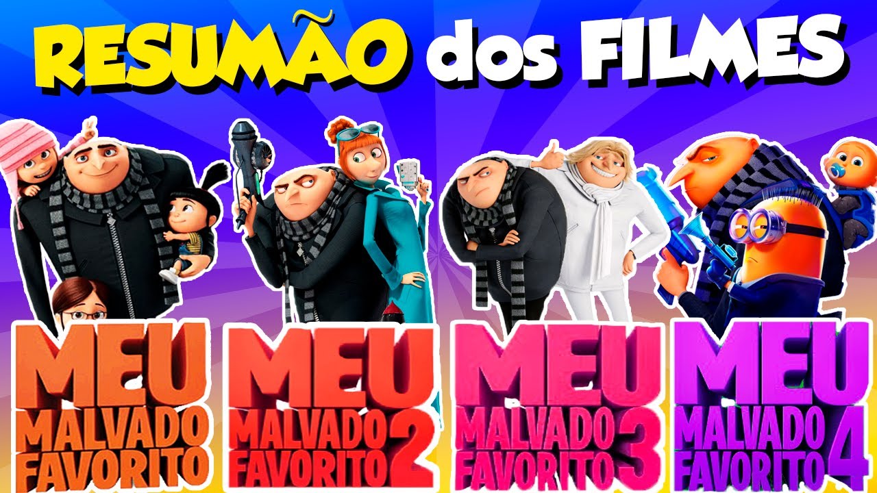 QUAL O MELHOR e o PIOR da série MEU MALVADO FAVORITO?? - Resumo dos Filmes