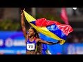 Caterine Ibargüen se luce en Barranquilla con un salto dorado