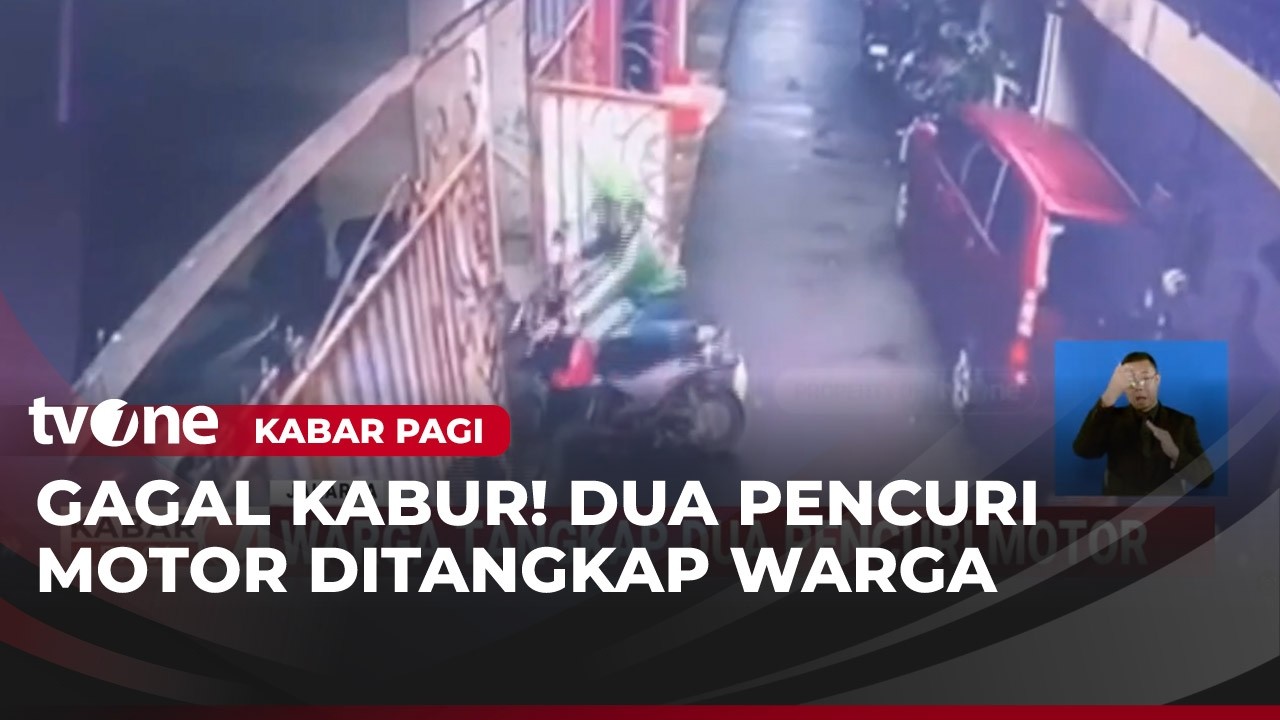 Aksi Heroik Warga Gagalkan Aksi Curanmor Terekam CCTV, Duel Tidak Terelakkan! | Kabar Pagi
