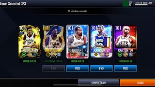 Claiming 105 ovr Giannis Antetokounmpo in nba live mobile