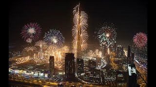 Chinese New Years fireworks in Dubai 2019