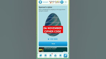 Yaytsogram 06 November Cipher Code | Today Yaytsogram Cipher Code #yaytsogram #airdrop #ciphercodes