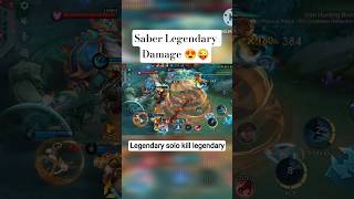 Saber Jungle Line MVP Play 😍 #mlbb #mobilelegends #shorts #saber