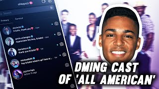 Celebrity I DM'ed and TEXTED the CAST of ALL AMERICAN! | MICHAEL BEHLING RESPONDS?! Profile