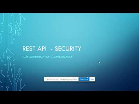 REST API Basic Authn ( Open LDAP) and Authz (Open LDAP Roles) - YouTube