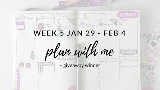 Plan with me ~ process video ~ Week 5