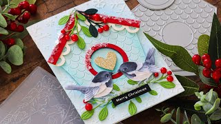 Embellishing Die Cuts for a Snowy Christmas Card