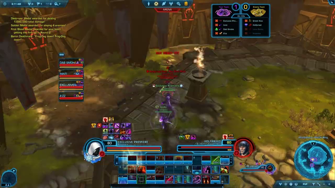 hatred sin I globaling jugs I swtor arena pvp