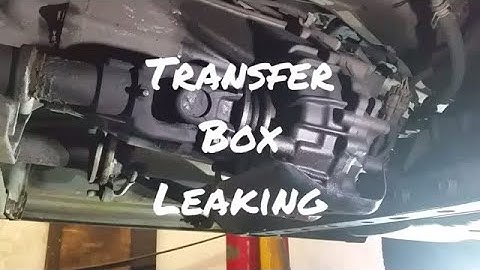 Toyota Gen3 transfer box front shaft oil seal leaking. Full Video