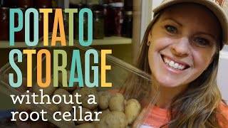 How I store potatoes without a root cellar and which variety lasts the longest.