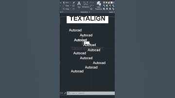 AutoCAD Tutorial - Text Align (Metinleri Hizalama) #autocadtips