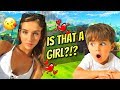 Kids Go Crazy When A Girl Plays Fortnite! (Sassy Fortnite Girl)