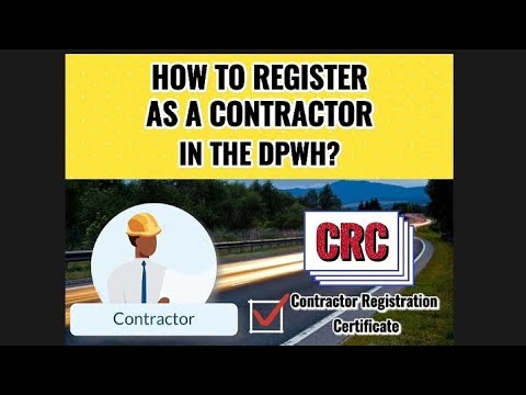 HOW TO REGISTER AS A CONTRACTOR IN THE DPWH?