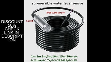 Submersible Water Level Sensor 0-10V 4-20mA Water Level Transmitter 0-5m Liquid Level Sensor RS485 L