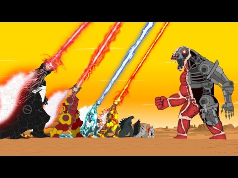 KONG TITAN ROBOT vs LEGENDARY GODZILLA: Atomic Breath Comparison [HD]