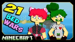 ч.21 Bed Wars Minecraft - Монтажик, Только Хардкор, (три боя)