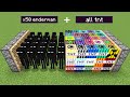 x50 enderman + all tnt = ???