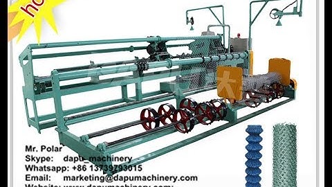 25/80 Polar PVC coated fully auto chain link fence machine