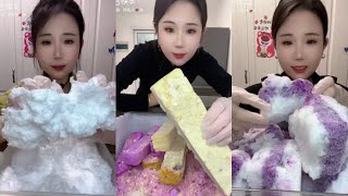 [BitesOnly] || Squeaky Ice block & Shaved Ice Eating Asmr 🤤🤩 ||