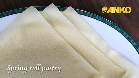 How To Make Spring Roll Pastry/ Samosa Pastry By ANKO Machine