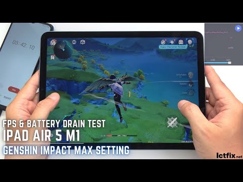 iPad Air 5 Genshin Impact Gaming test Max Setting | Apple M1, 8GB RAM