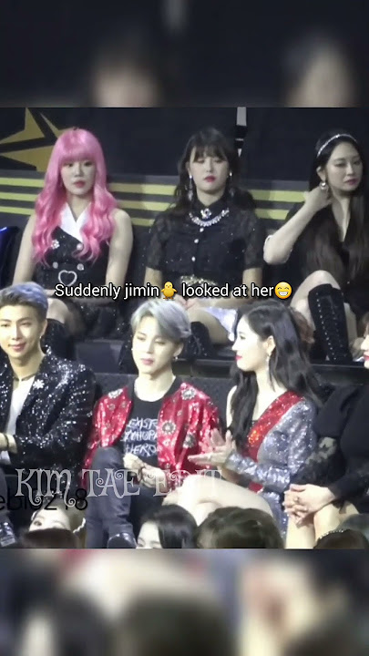 when jimin🐥 suddenly looked at sunmi😁🔥 perfect eye contact🤭#bts #jimin #shorts