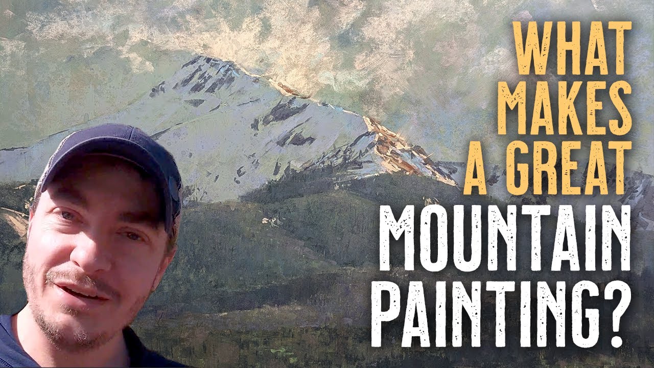 Realistic Mountain Landscapes / How to Paint Depth & Distance - YouTube
