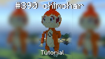 How to build a pokemon Chimchar statue in minecraft (Tutorial)
