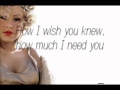 Stronger than ever - Christina Aguilera Lyrics