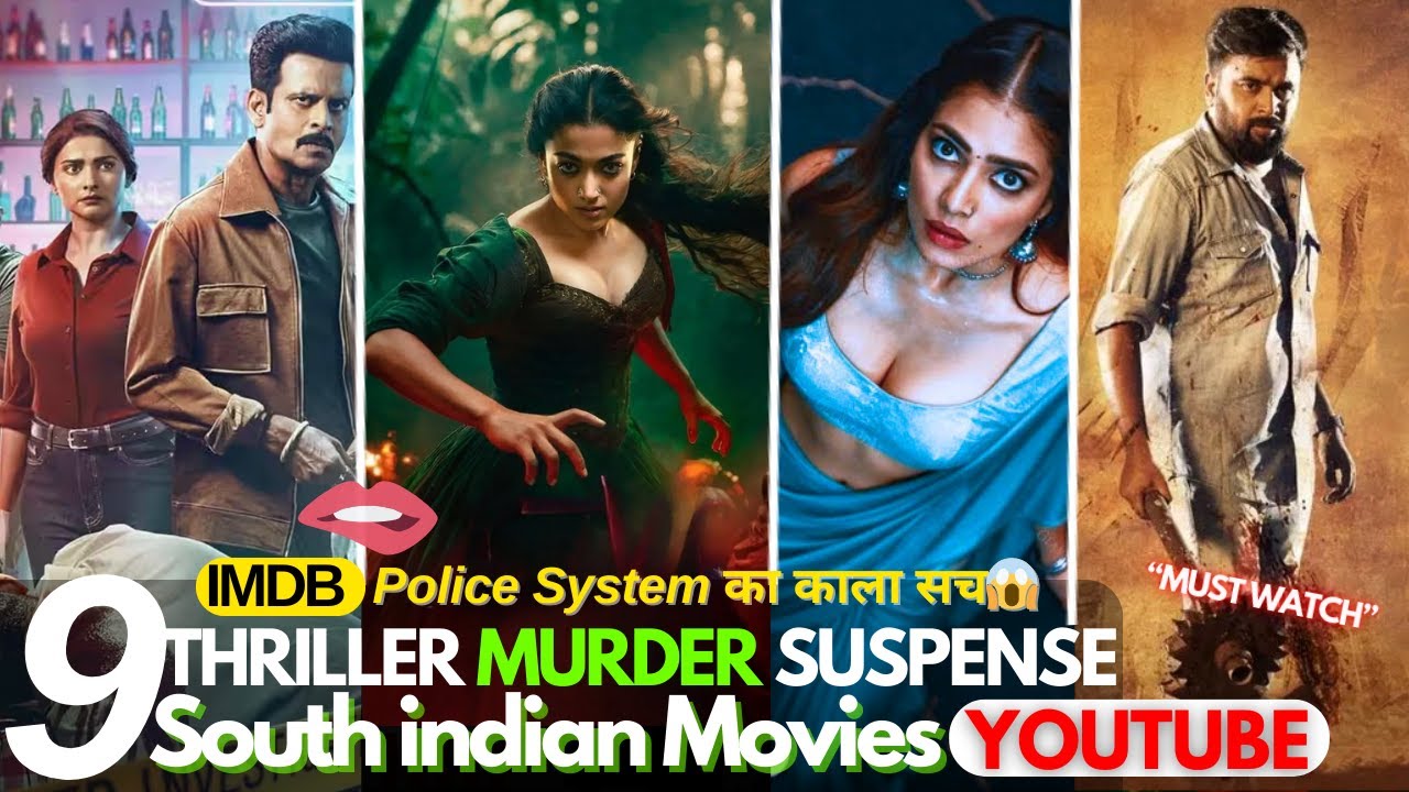 Top 9 Best South indian Suspense Thriller movies in hindi 2025 | investigation thriller movies