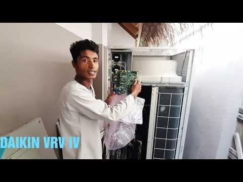 DAIKIN VRV IV  Outdoor main pcb installing.